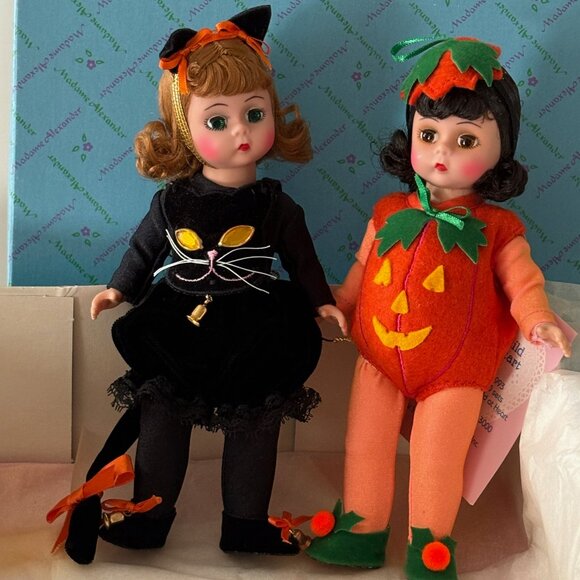 1993 Madame Alexander 8” Doll set TRICK and TREAT 61S Child at Heart LE 861/3000 - Picture 1 of 16